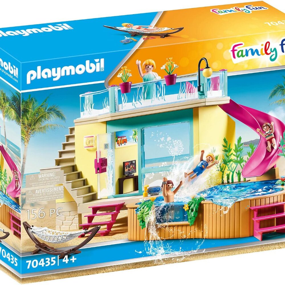 Playmobil 70435 Family Fun Bungalow With Pool Pickup/Delivery